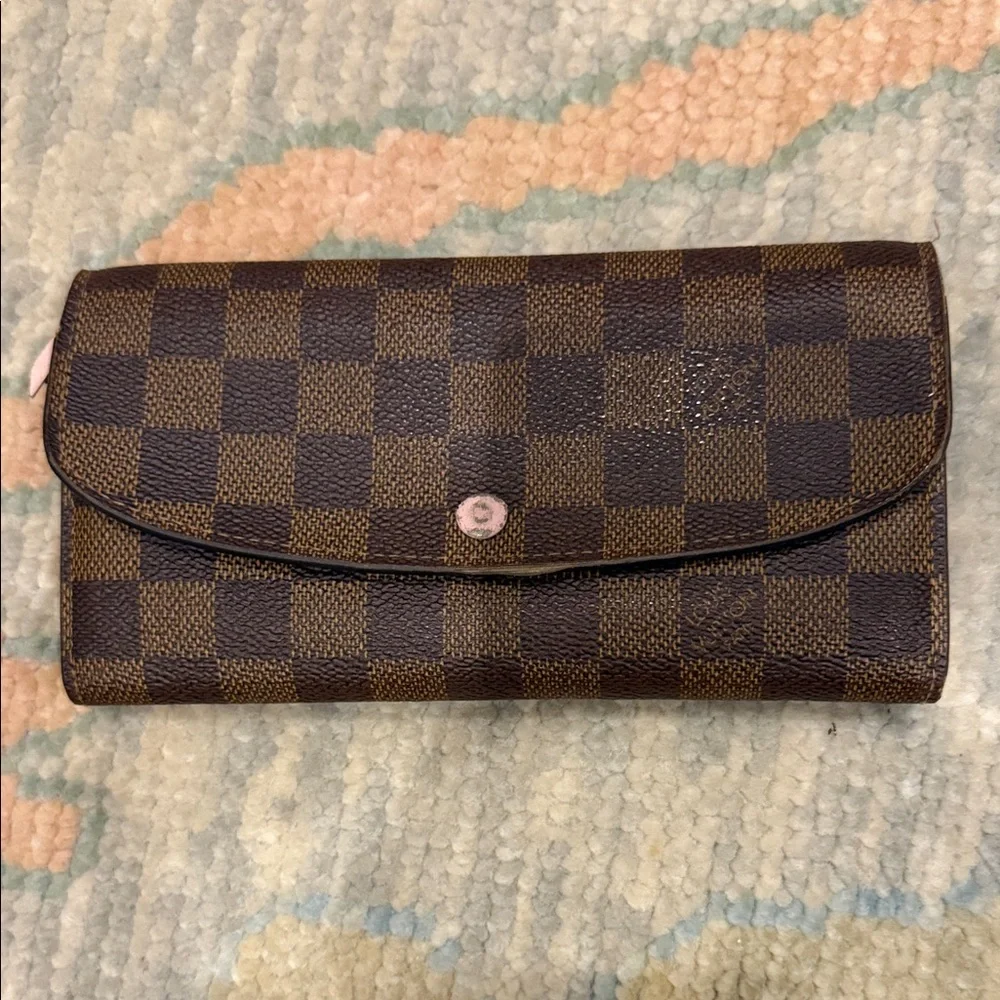 Louis Vuitton Damier Ebene Emilie Wallet - Picture 1 of 3